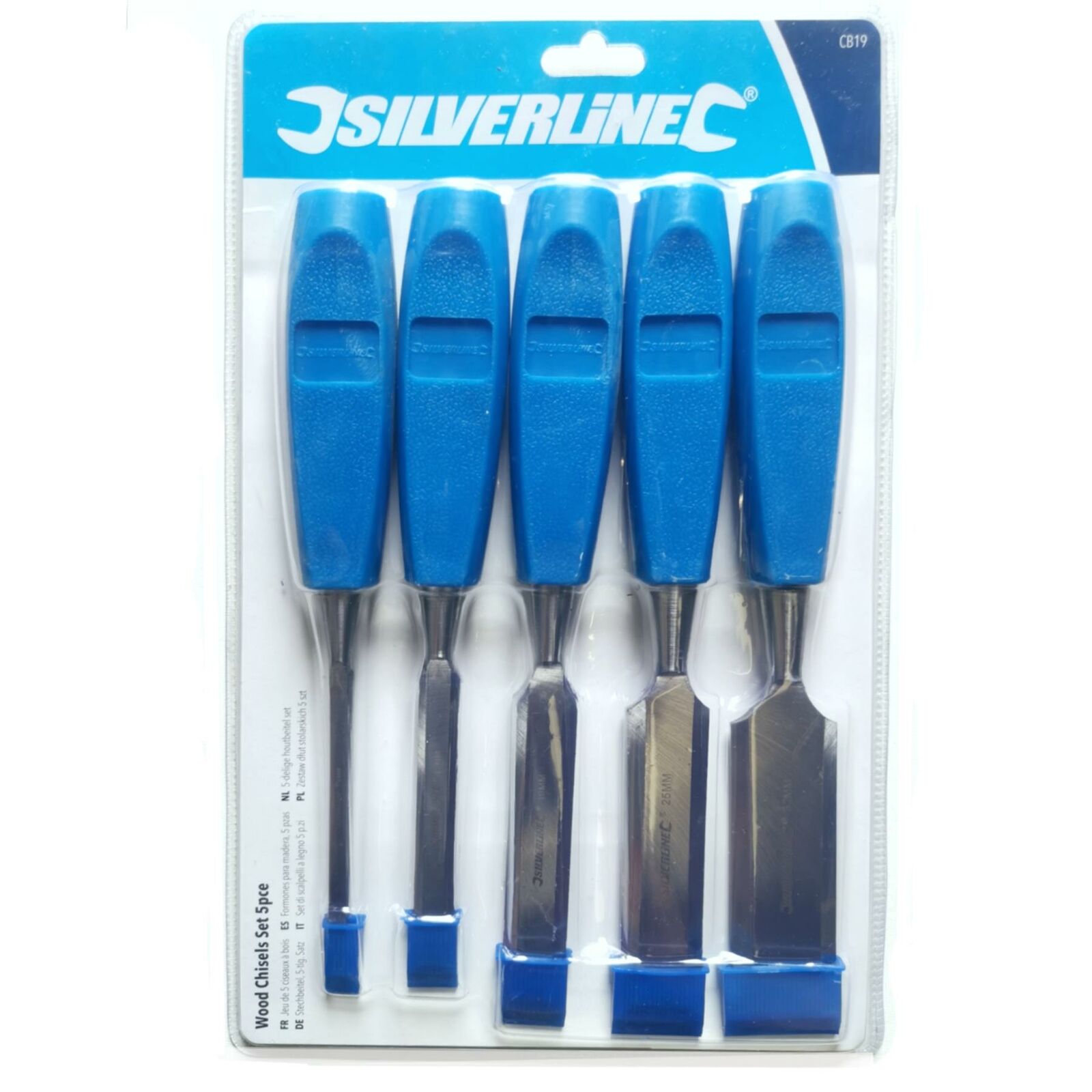 Silverline 5pc Wood Bevel Edge Carpentry Joinery Joiner Woodwork Chisel Set Silverline 5pc Wood Bevel Edge Carpentry Joinery Joiner Woodwork Chisel Set