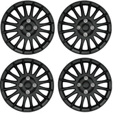 Streetwize Car Wheel Trim Set 14" Lightning Black Set Of 4 Hub Caps Covers