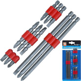 Bluespot 12pc Power Drill Slotted Phillips Pozi Screwdriver Bit Set Hex
