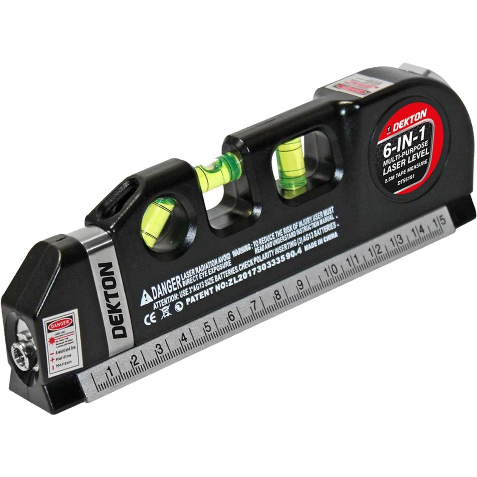 Dekton Multipurpose Horizontal Vertical Pin-point Laser Laser Spirit Level Dekton Multipurpose Horizontal Vertical Pin-point Laser Laser Spirit Level