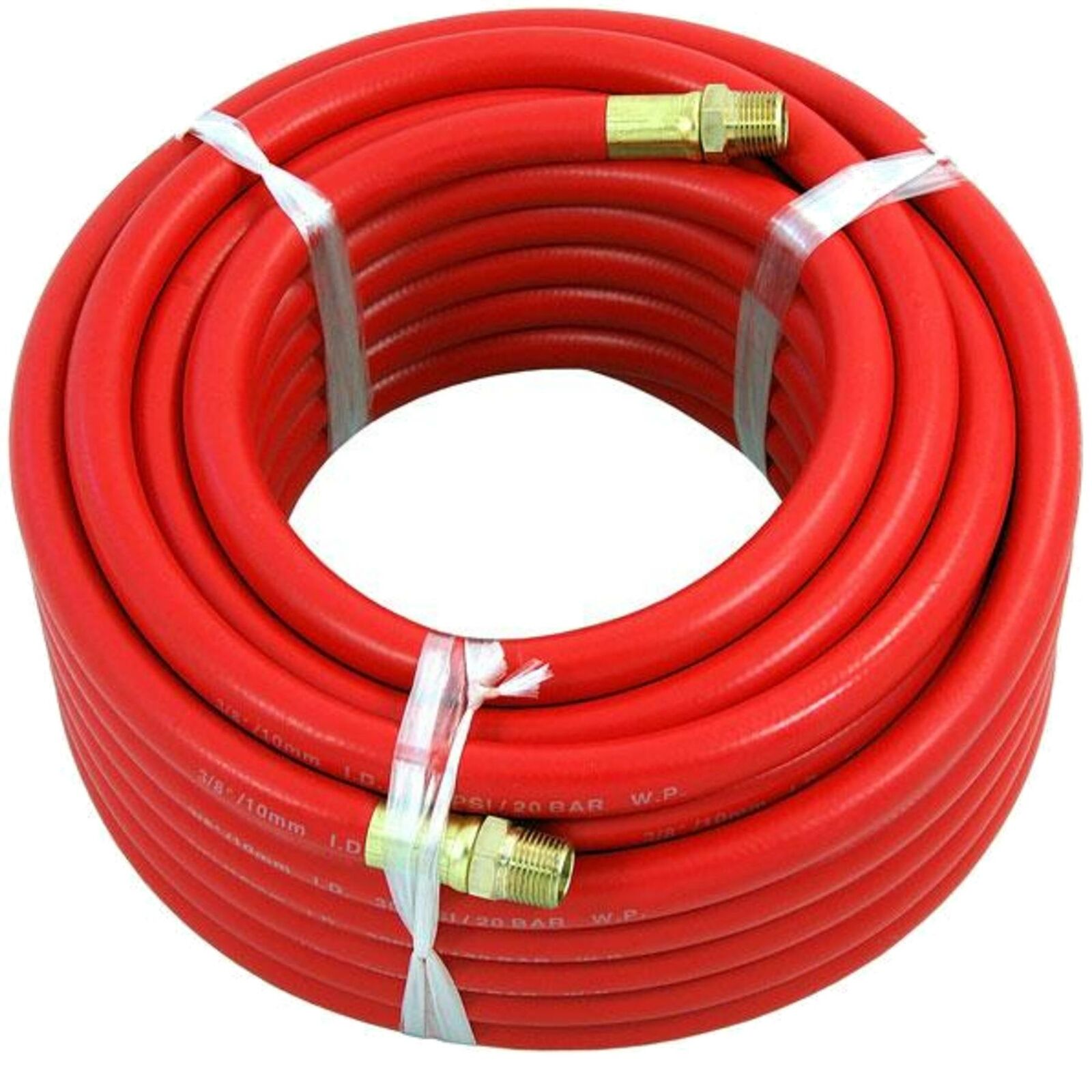 Neilsen Rubber Air Hose Line 50ft For Air Compressor 3/8" BSP 300 psi Neilsen Rubber Air Hose Line 50ft For Air Compressor 3/8" BSP 300 psi
