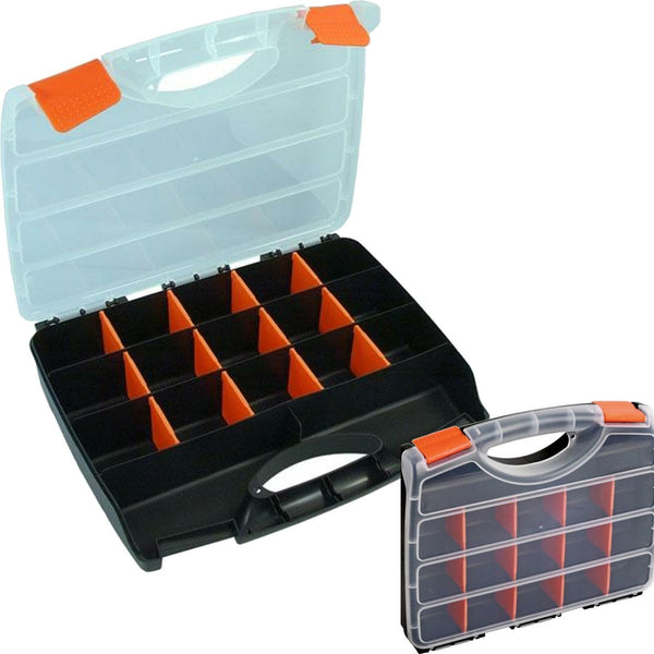 Neilsen 15 Compartment Box Storage Tool Organiser Case Screw Nail Nut Bolt Craft