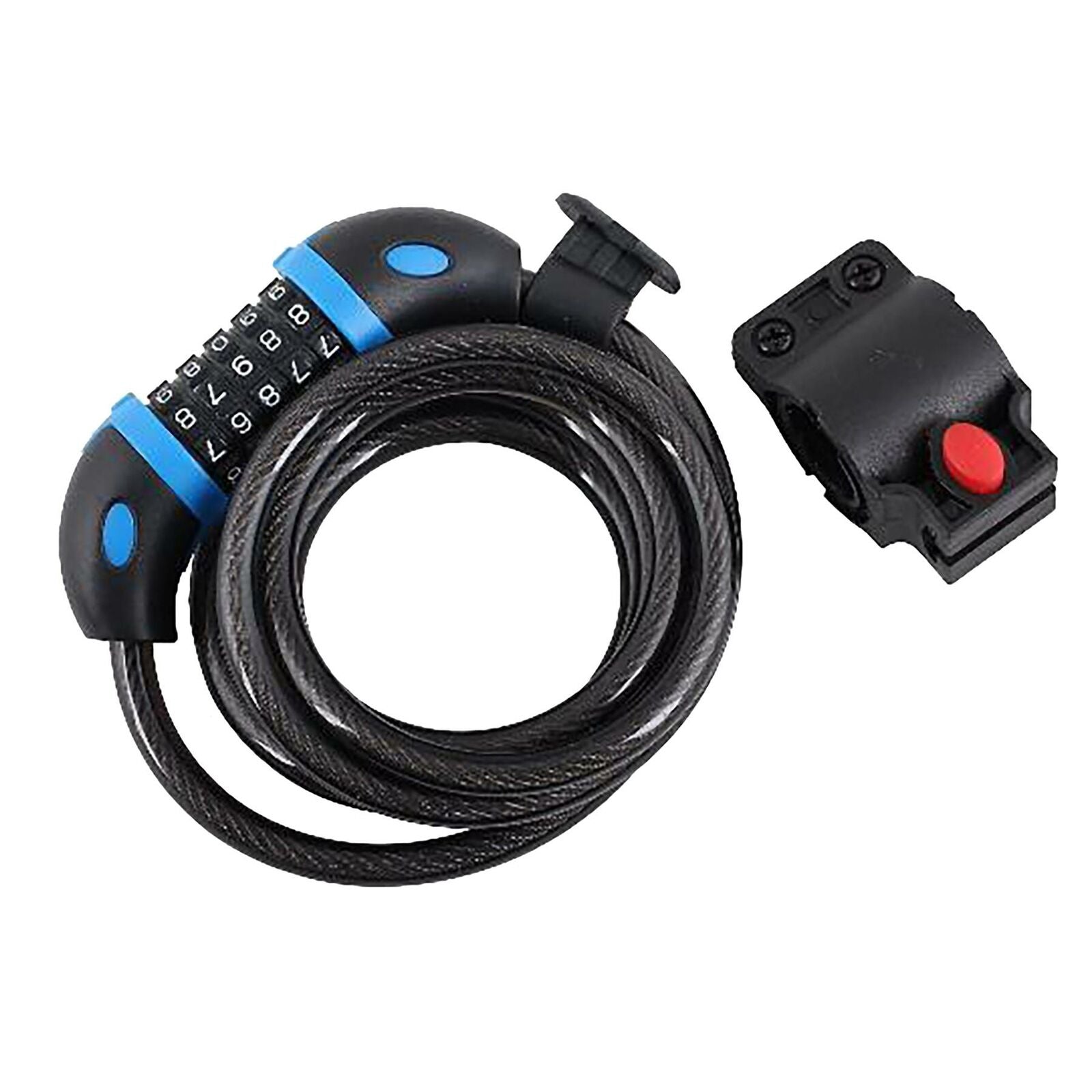 Dekton 5 Digit Combination Security Spiral Steel Cable Lock Bike 12mm x 1.5m Dekton 5 Digit Combination Security Spiral Steel Cable Lock Bike 12mm x 1.5m