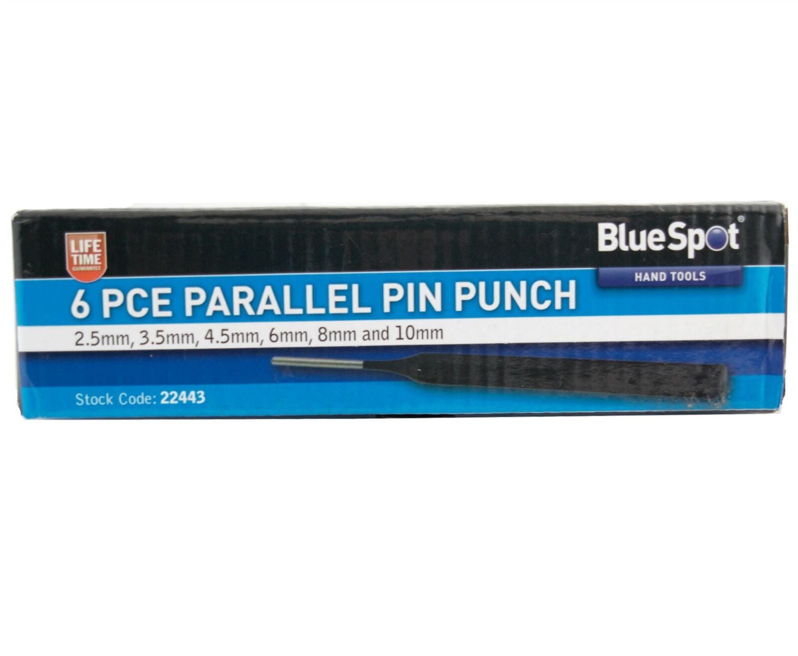 BlueSpot Pin Punch Set 6pce Hand Tools Mechanical Metal Holes Drill Punches BlueSpot Pin Punch Set 6pce Hand Tools Mechanical Metal Holes Drill Punches