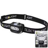 Electralight Cob Led Head Torch Multi-function Headlamp 200 Lumen With Batteries