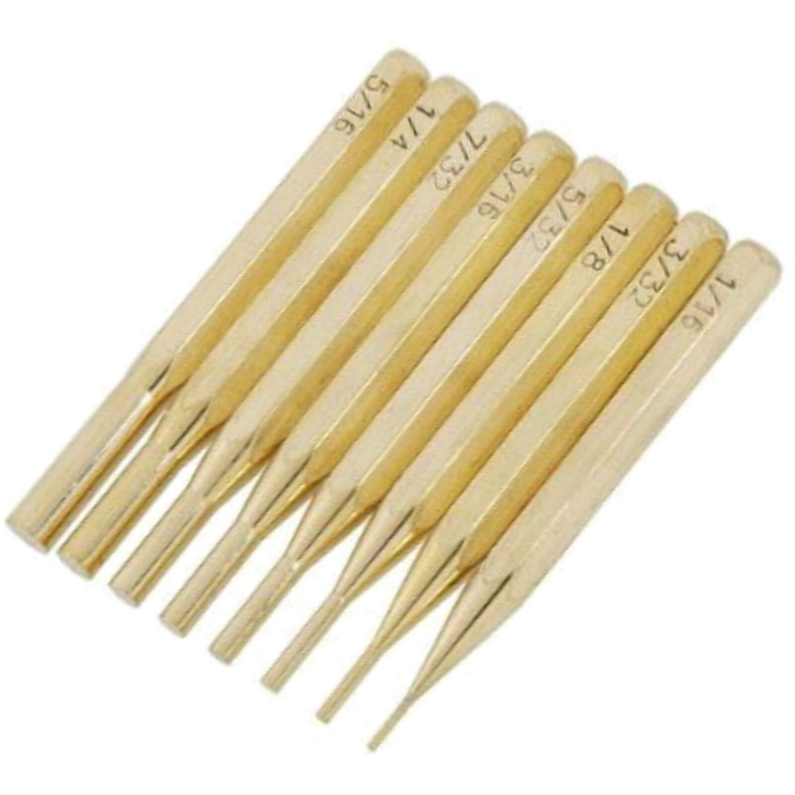 Neilsen 8pc Brass Pin Punch Set Hand Tool Mechanical Holes Punches 1/16" - 5/16" Neilsen 8pc Brass Pin Punch Set Hand Tool Mechanical Holes Punches 1/16" - 5/16"