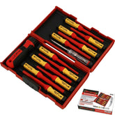 Neilsen 13pc Vde Insulated Interchangeable Screwdriver Phillips Flat Volt Tester