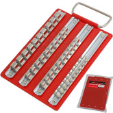 Neilsen 40pc Small Socket Rail Tray 1/4" 3/8" 1/2" Organiser Storage Holder