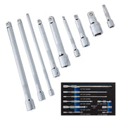 Bluespot 9pc Long Reach Mixed Drive Socket Extension Bar Set 1/4" 3/8" 1/2"