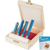 Silverline 4pc TCT Edge Cutting Kitchen Router Bits 8mm & 12mm Shank Bit Set
