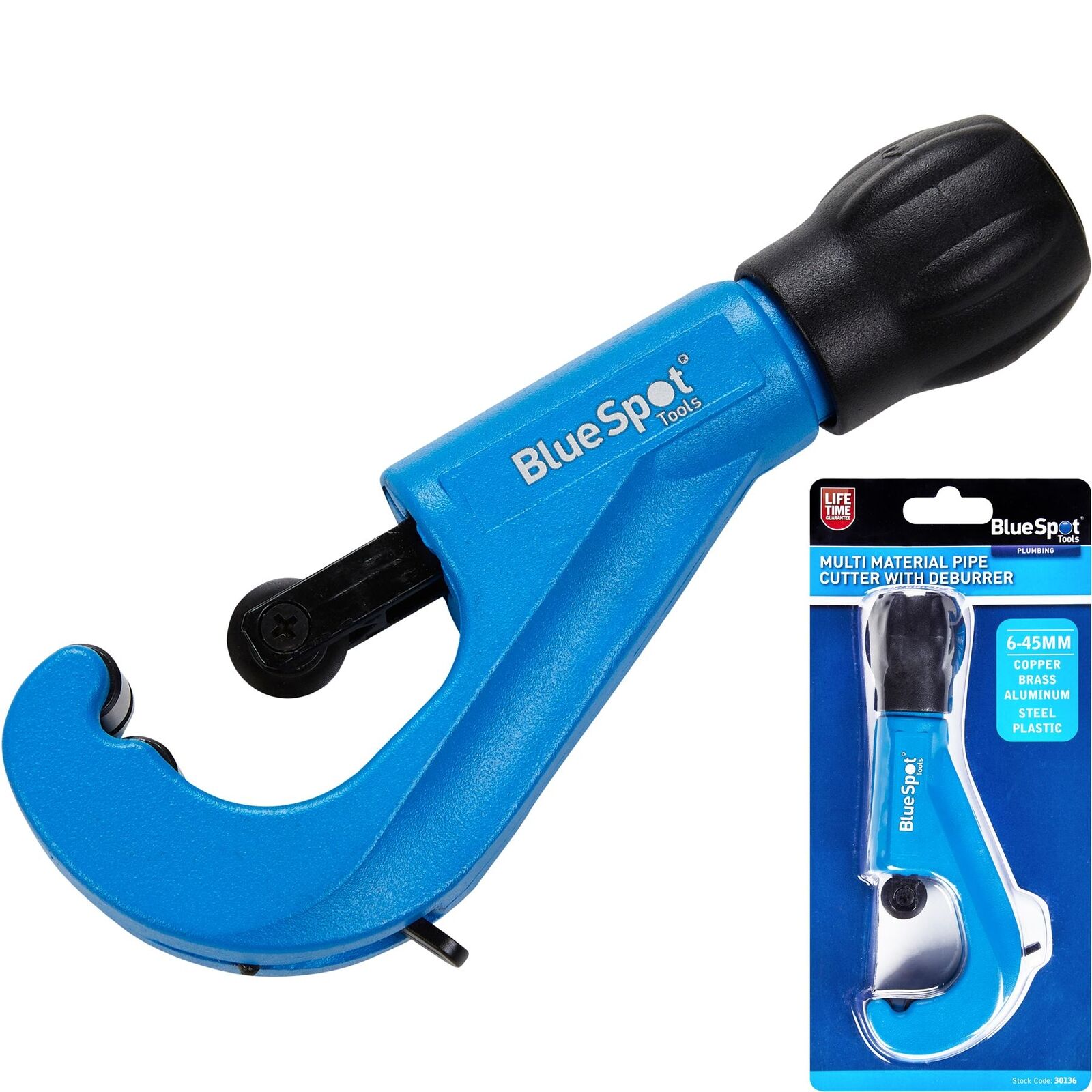 BlueSpot Multi Material Pipe Cutter Plumbing With Deburring Reamer 6mm - 45mm BlueSpot Multi Material Pipe Cutter Plumbing With Deburring Reamer 6mm - 45mm
