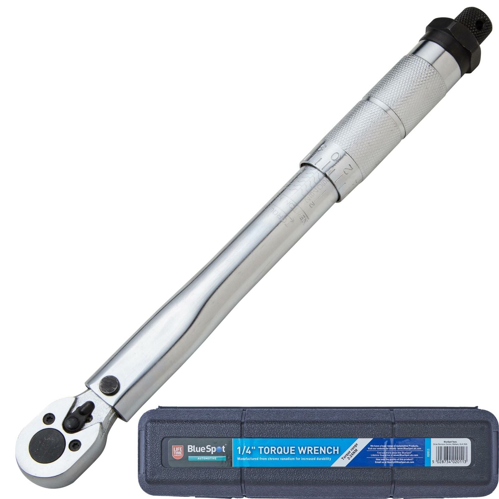 BlueSpot 3/8" Drive Adjustable Torque Wrench - 19-110Nm Metric, Hand Ratchet Tool (2007)