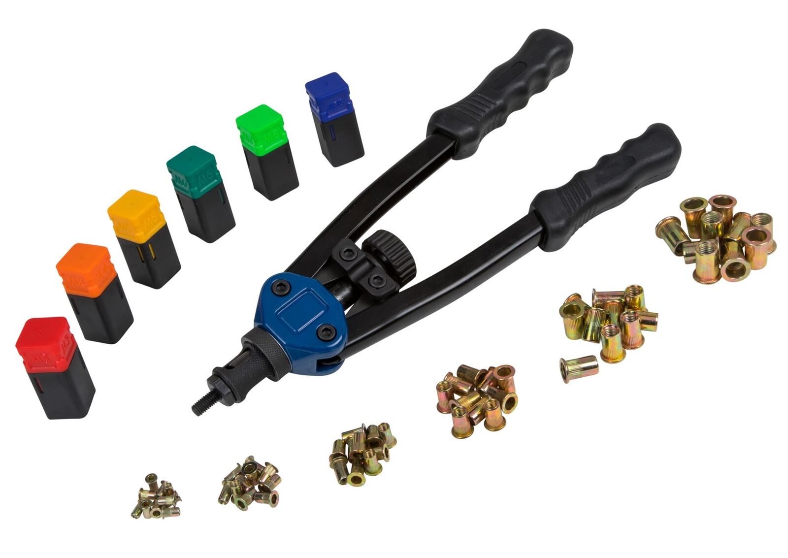 Bluespot Threaded Rivet Nut Setting Tool Riveter Gun Nutsert Riveting M4 - M10 Bluespot Threaded Rivet Nut Setting Tool Riveter Gun Nutsert Riveting M4 - M10