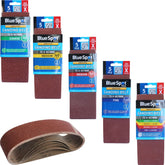 Bluespot Sanding Belts Assorted Grit Paint Removal Belt Sander 75mm X 457mm