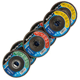 Blue Spot 40, 60 & 80 Grit Aluminium Oxide Flap Disc - 6 Discs per pack