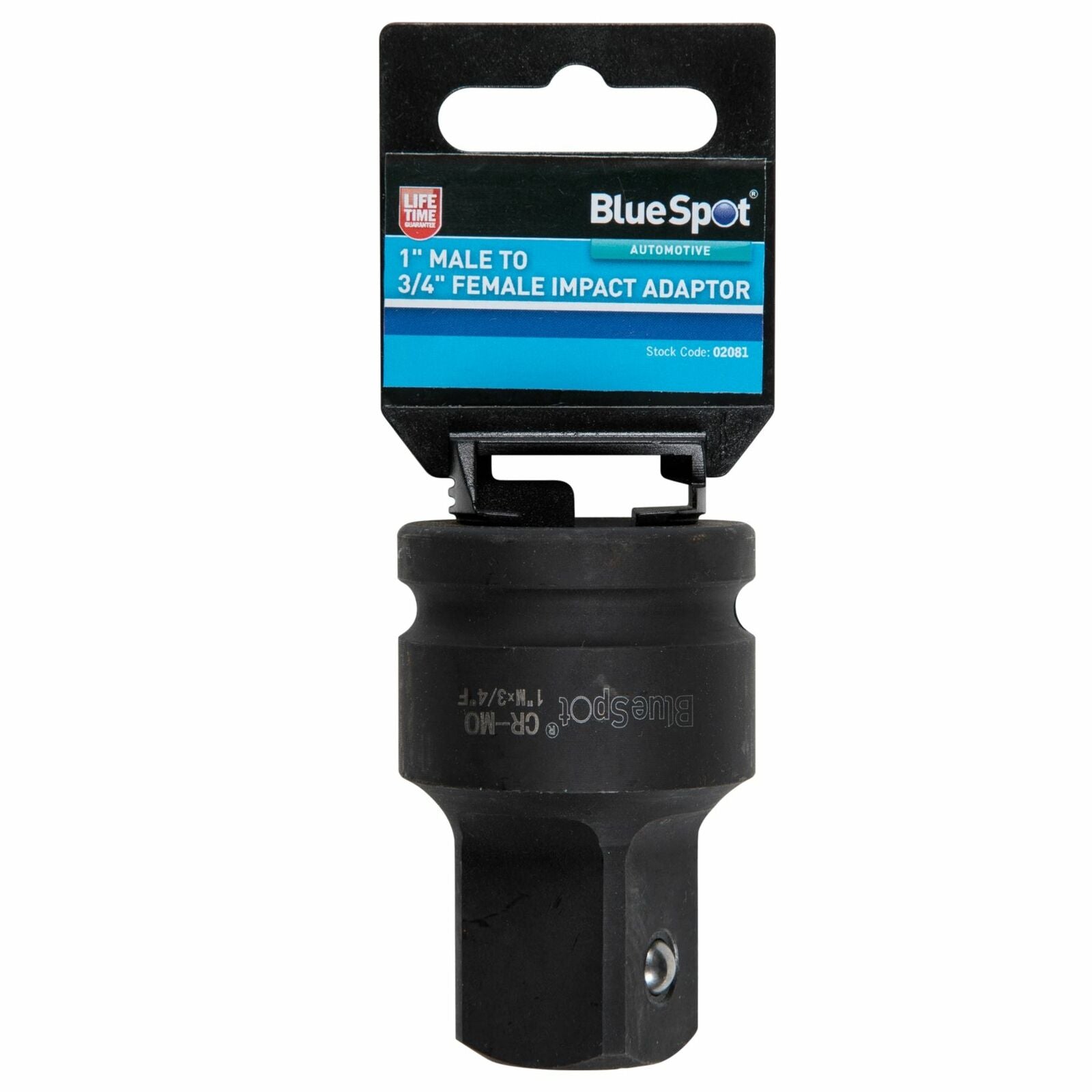 BlueSpot Impact Adaptor Socket Reducer 3/4" Drive Female to 1" Drive Male BlueSpot Impact Adaptor Socket Reducer 3/4" Drive Female to 1" Drive Male