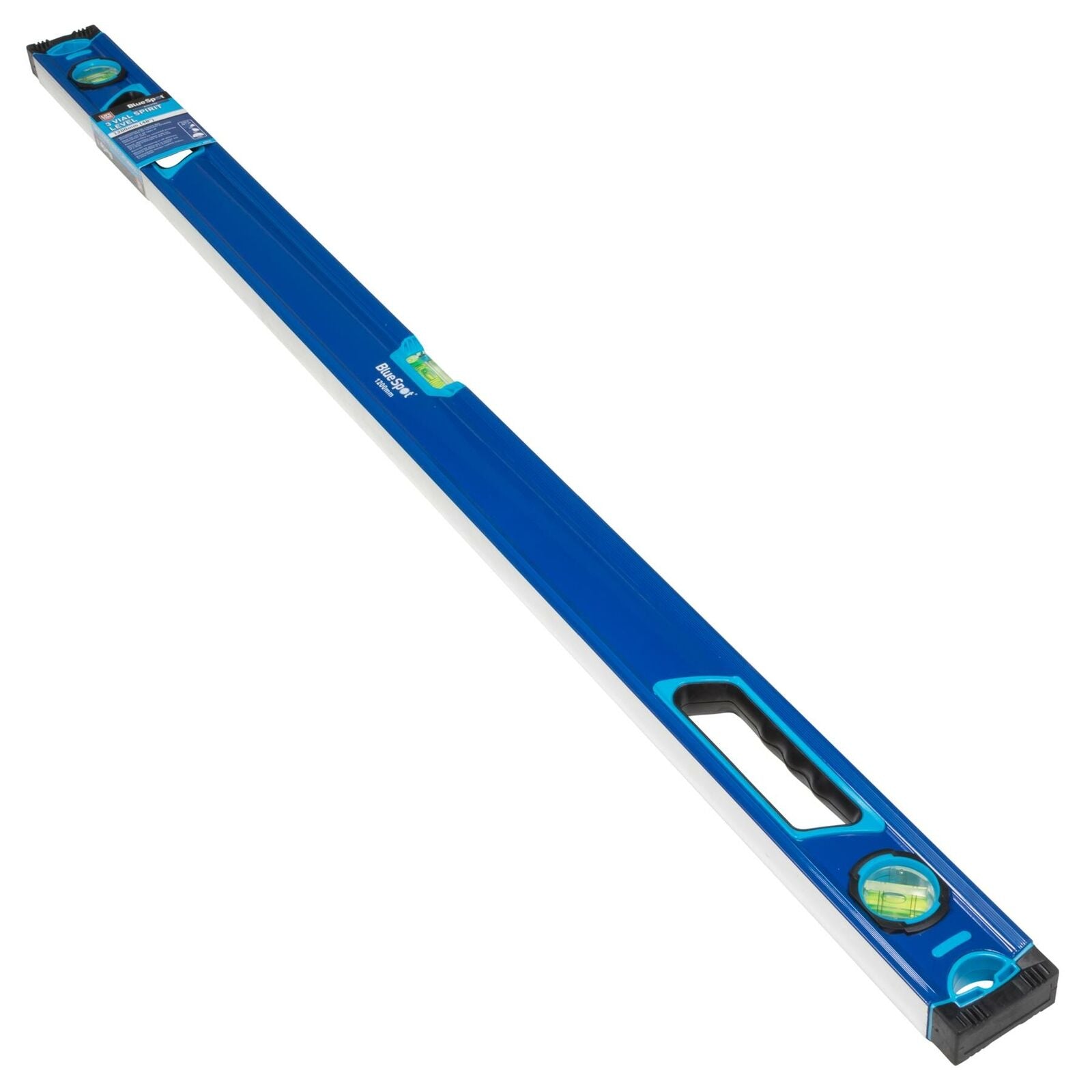 Bluespot Spirit Level Trade Box Tool Builders & DIY Vial 1200mm 48" 120cm Bluespot Spirit Level Trade Box Tool Builders & DIY Vial 1200mm 48" 120cm
