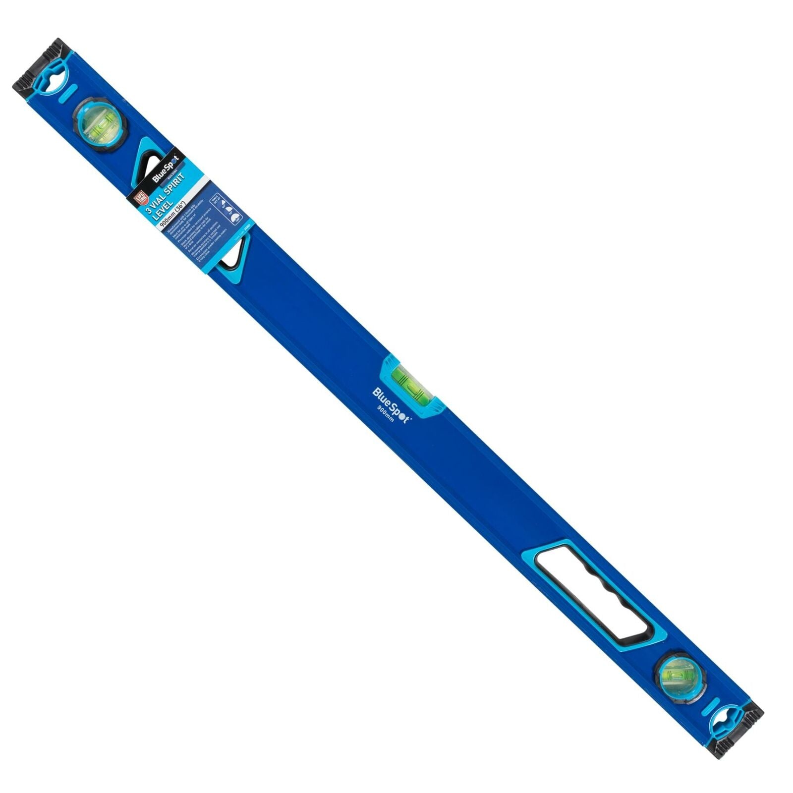 Bluespot Spirit Level Trade Box Tool Builders & DIY Vial 900mm 36" 90cm Bluespot Spirit Level Trade Box Tool Builders & DIY Vial 900mm 36" 90cm