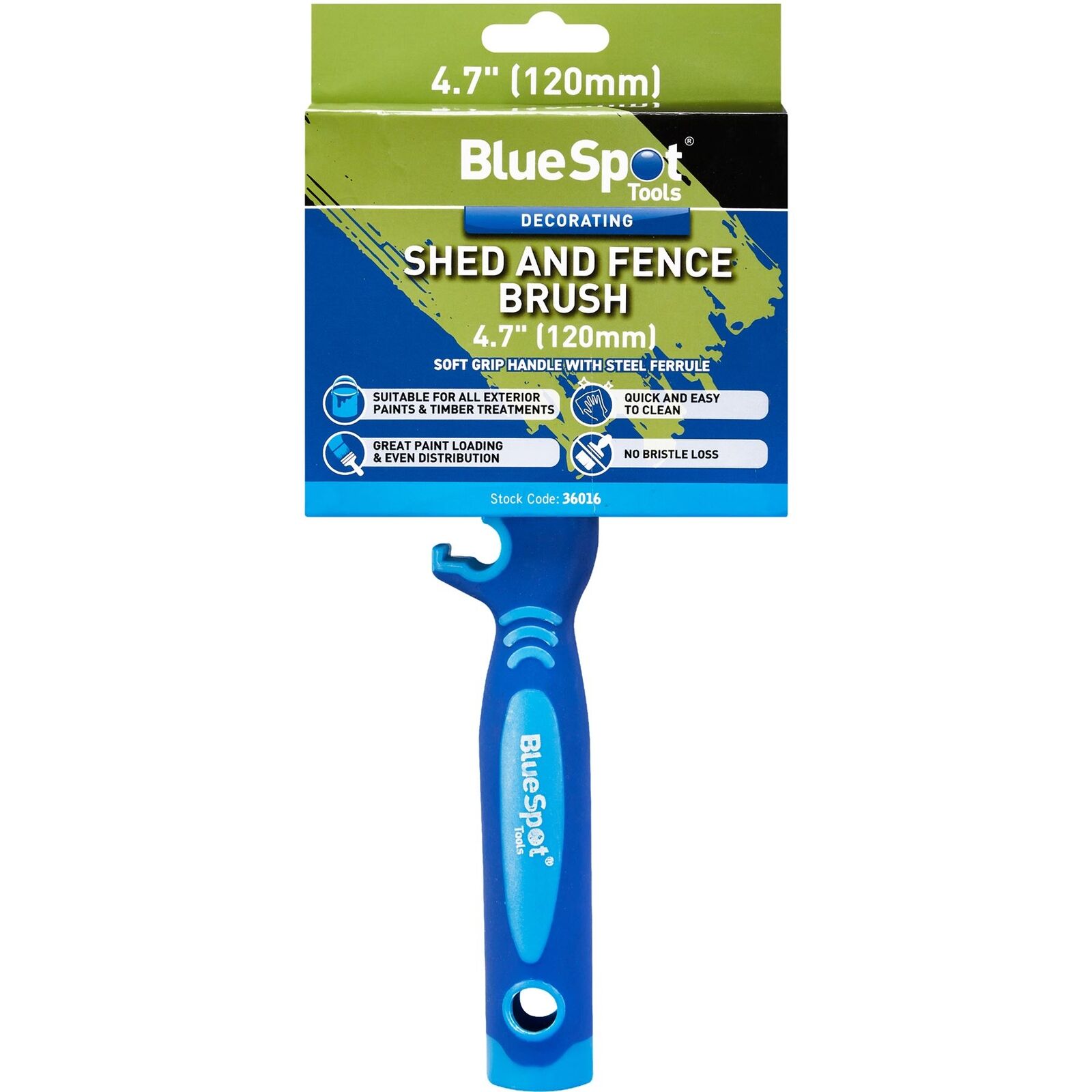 Bluespot Multi Purpose Block Shed And Fence Paint Brushes Decorating Brush 120mm Bluespot Multi Purpose Block Shed And Fence Paint Brushes Decorating Brush 120mm