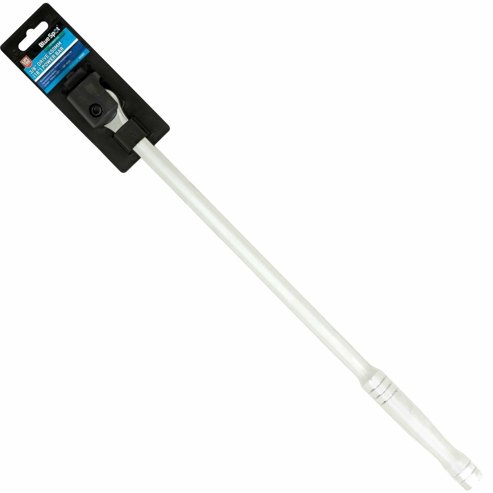BlueSpot Flexi Head Knuckle Power Breaker Bar Wrench 3/8" Drive 450mm Long BlueSpot Flexi Head Knuckle Power Breaker Bar Wrench 3/8" Drive 450mm Long