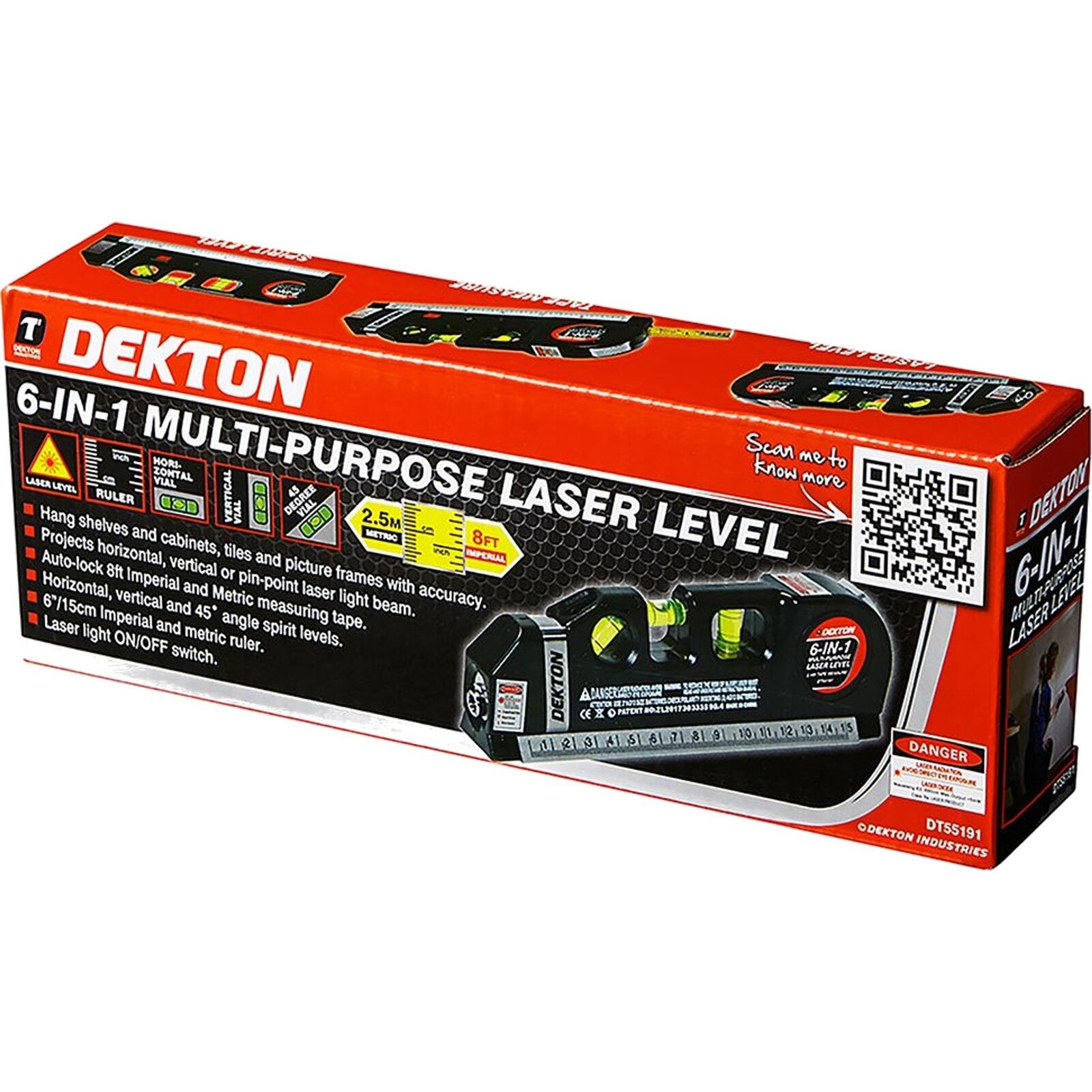 Dekton Multipurpose Horizontal Vertical Pin-point Laser Laser Spirit Level Dekton Multipurpose Horizontal Vertical Pin-point Laser Laser Spirit Level