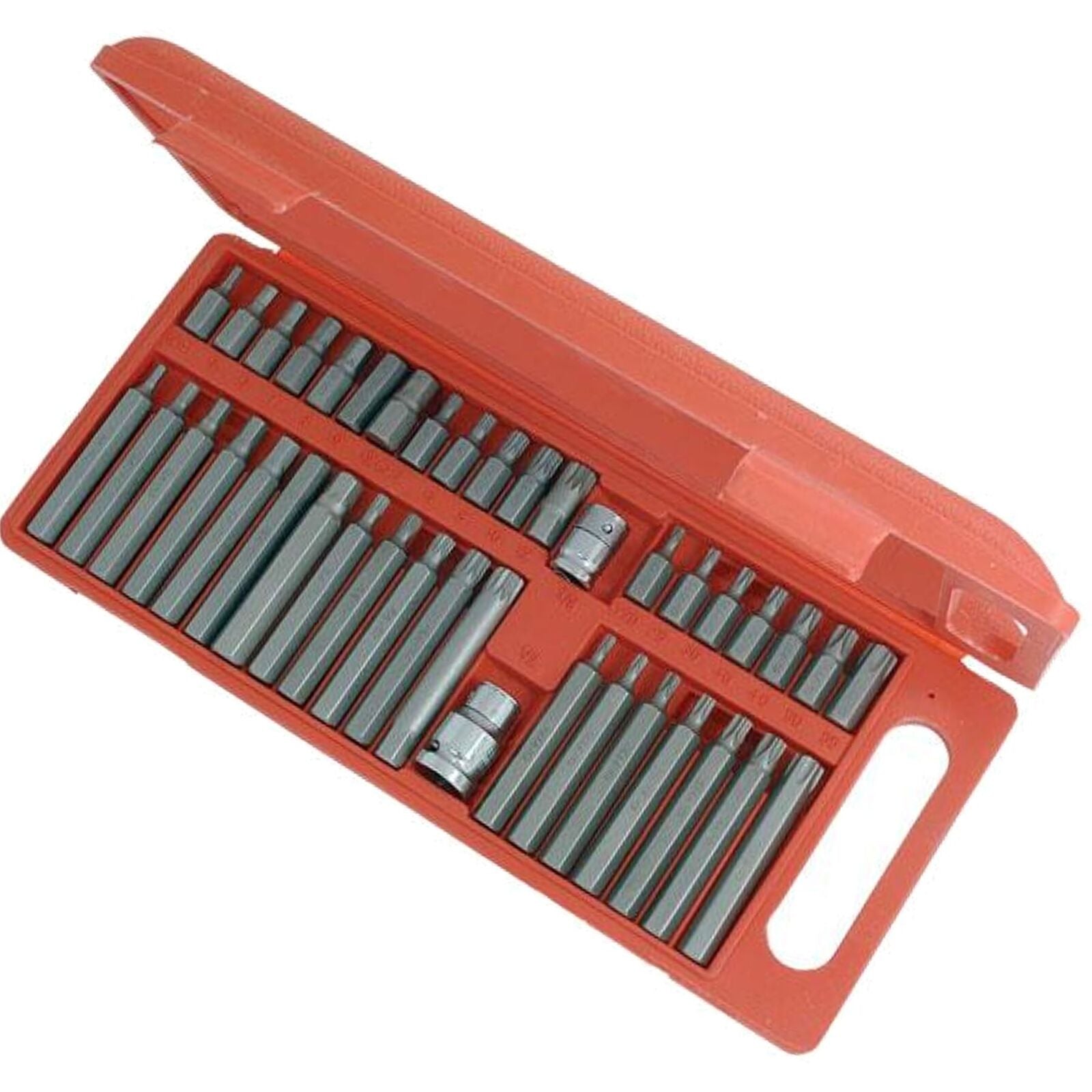 Neilsen Hex Torx Star Spline Bit Socket Set 3/8" & 1/2" Long & Short Keys 40pc Neilsen Hex Torx Star Spline Bit Socket Set 3/8" & 1/2" Long & Short Keys 40pc