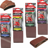 Dekton Sanding Belts 40 60 80 120 Grit Paint Removal Belt Sander 75mm X 533mm