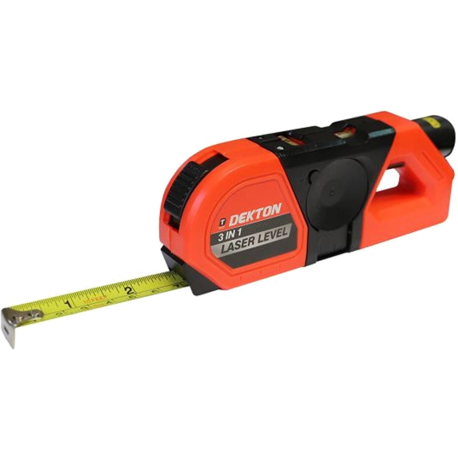 Dekton 3 In 1 Multipurpose Pin-point Laser Spirit Level With Tape Measure Dekton 3 In 1 Multipurpose Pin-point Laser Spirit Level With Tape Measure