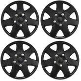 Streetwize Tempest Car Wheel Trim Set 14" Matt Black Set Of 4 Hub Caps Covers