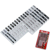 Neilsen 16pc T-Shank Fitting Jigsaw Blade Saw Set For Metal Wood Plastic