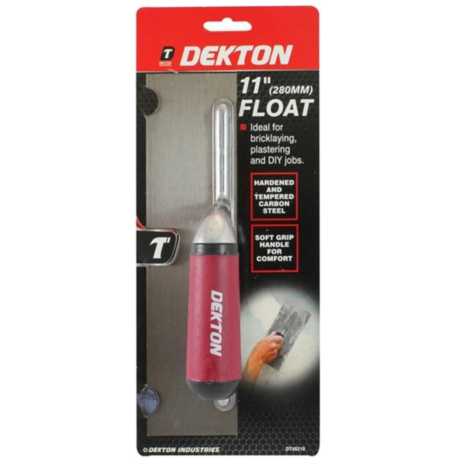 Dekton Float Soft Grip Handle Plastering Finishing Flooring Trowel 11" 275mm DIY Dekton Float Soft Grip Handle Plastering Finishing Flooring Trowel 11" 275mm DIY
