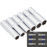 Bluespot 6pc 3/8" Metric Long Reach Deep Sockets 10mm & 13mm In Eva Foam Set