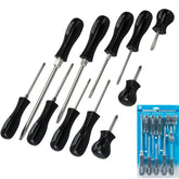 Silverline 11pc Mechanics Phillips Torx Slotted Magnetic Tip Screwdriver Set