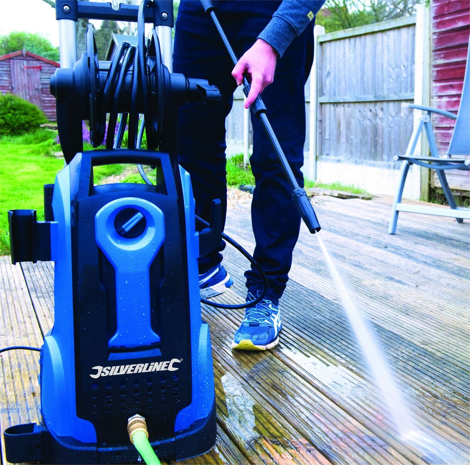 Silverline Electric Pressure Washer Power Jet Wash Garden Patio Home Car 2100W Silverline Electric Pressure Washer Power Jet Wash Garden Patio Home Car 2100W
