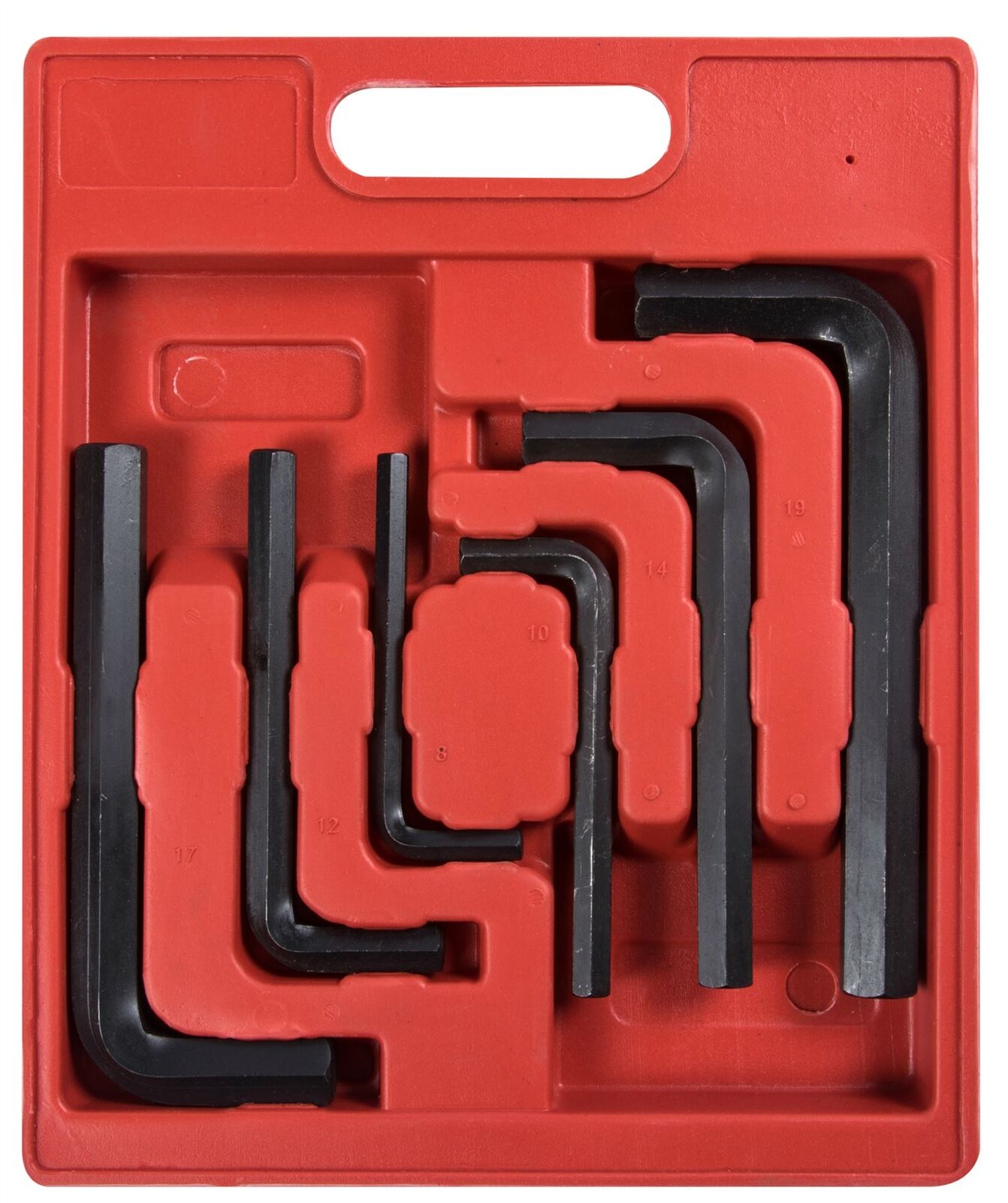 BlueSpot Large Jumbo Metric Hex Key Set Allan Allen Hexagon Wrench 8 - 19mm BlueSpot Large Jumbo Metric Hex Key Set Allan Allen Hexagon Wrench 8 - 19mm