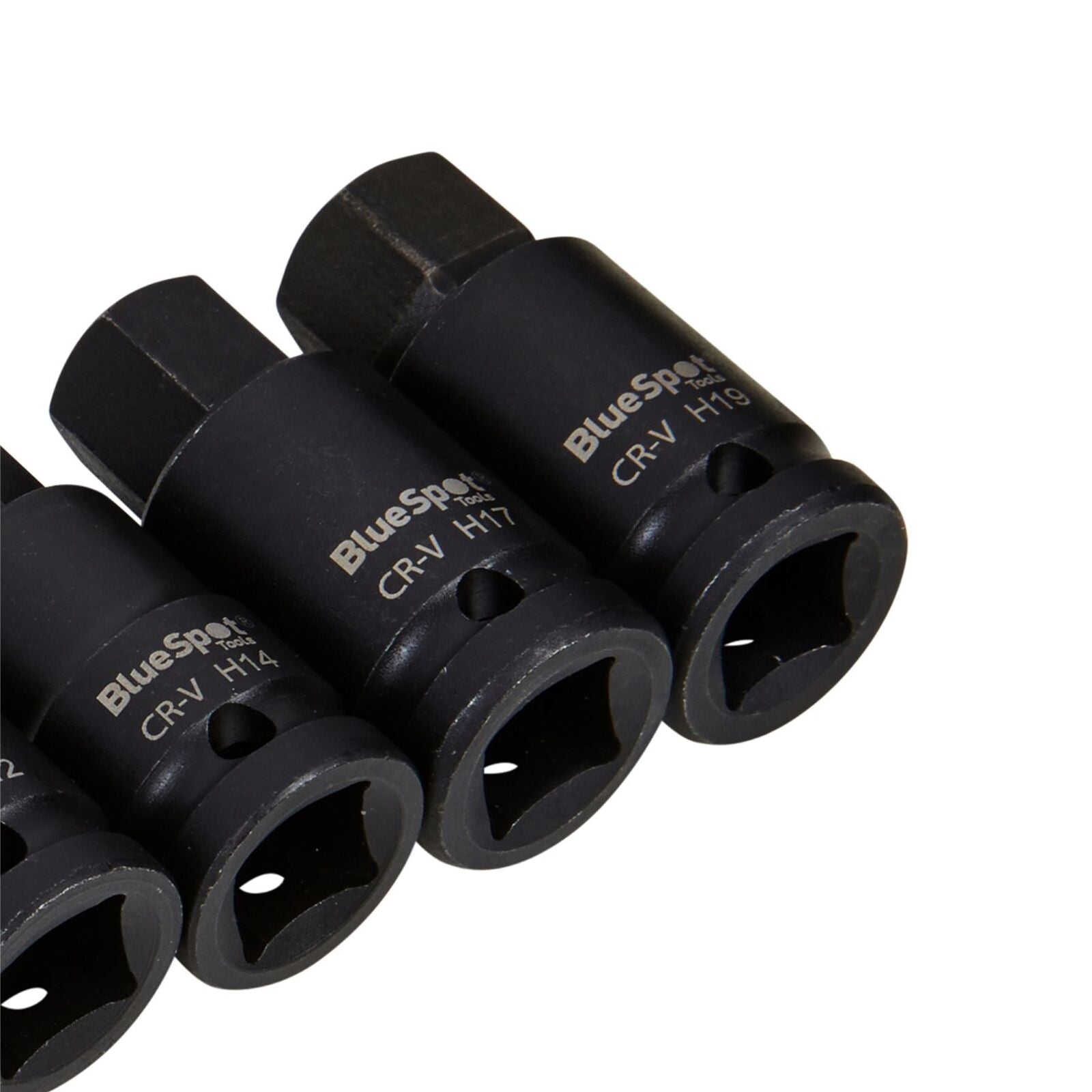BlueSpot Impact Allen Key Hex 1/2" Drive Bit Socket Set H4 - H19 Bits 10pc BlueSpot Impact Allen Key Hex 1/2" Drive Bit Socket Set H4 - H19 Bits 10pc