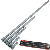Neilsen 5pc 3/8" Drive Socket Extension Bar Set 38 75 150 250 & 450mm Long