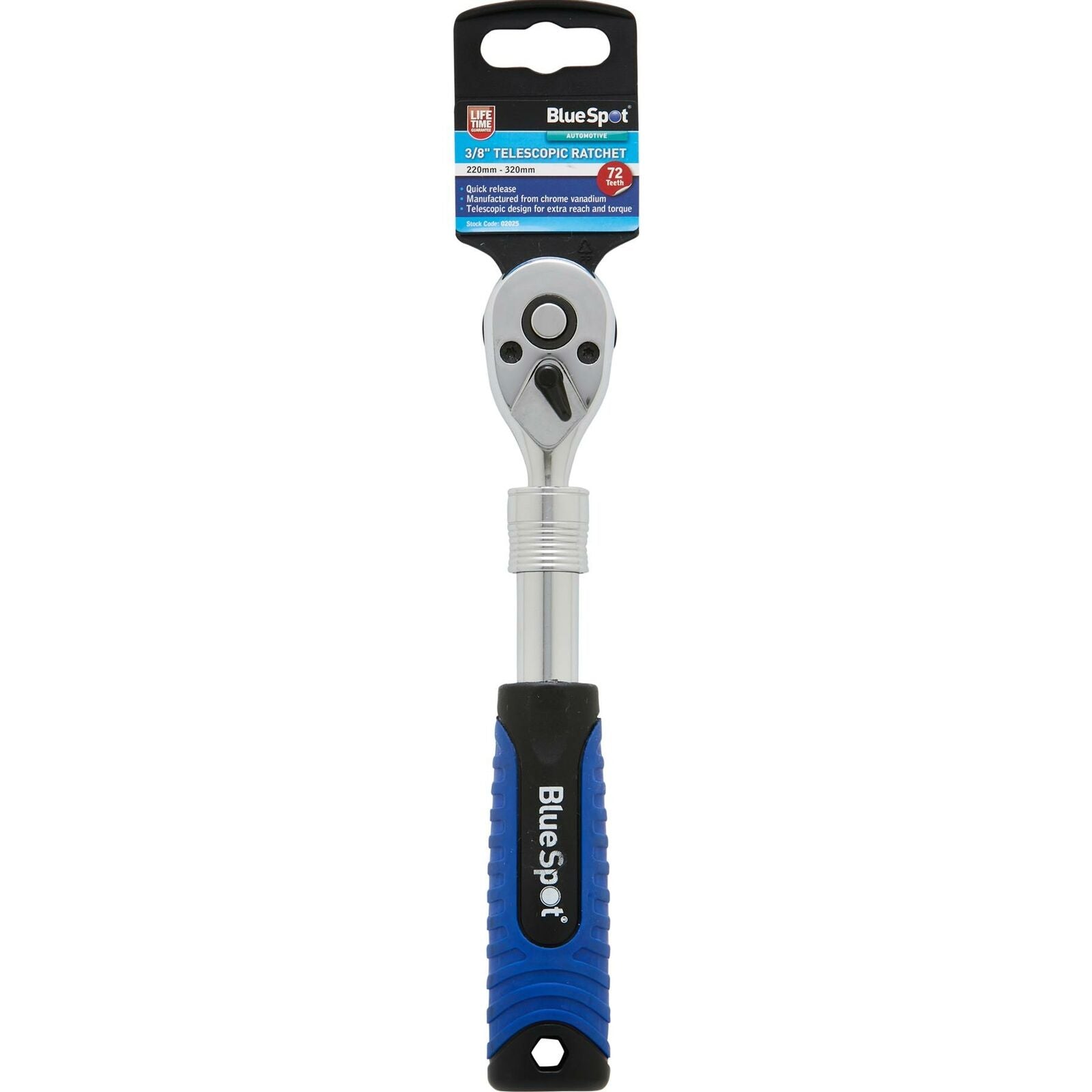 BlueSpot Socket Extendable Telescopic Ratchet Handle Quick Release 72 Teeth 1/4" BlueSpot Socket Extendable Telescopic Ratchet Handle Quick Release 72 Teeth 1/4"