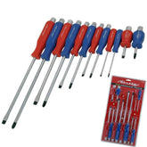 Neilsen 12pc Mechanics Hex Pozi Flat Slotted Magnetic Tip Screwdriver Set