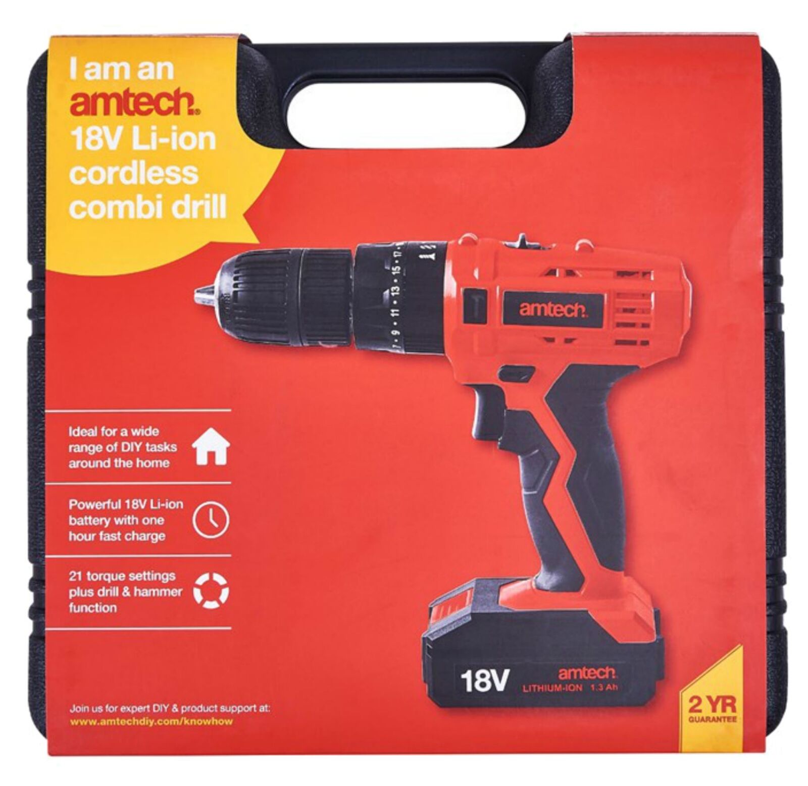 Amtech 18v Cordless Drill Electric Screwdriver Hammer Combi Drill Li-ion Battery Amtech 18v Cordless Drill Electric Screwdriver Hammer Combi Drill Li-ion Battery