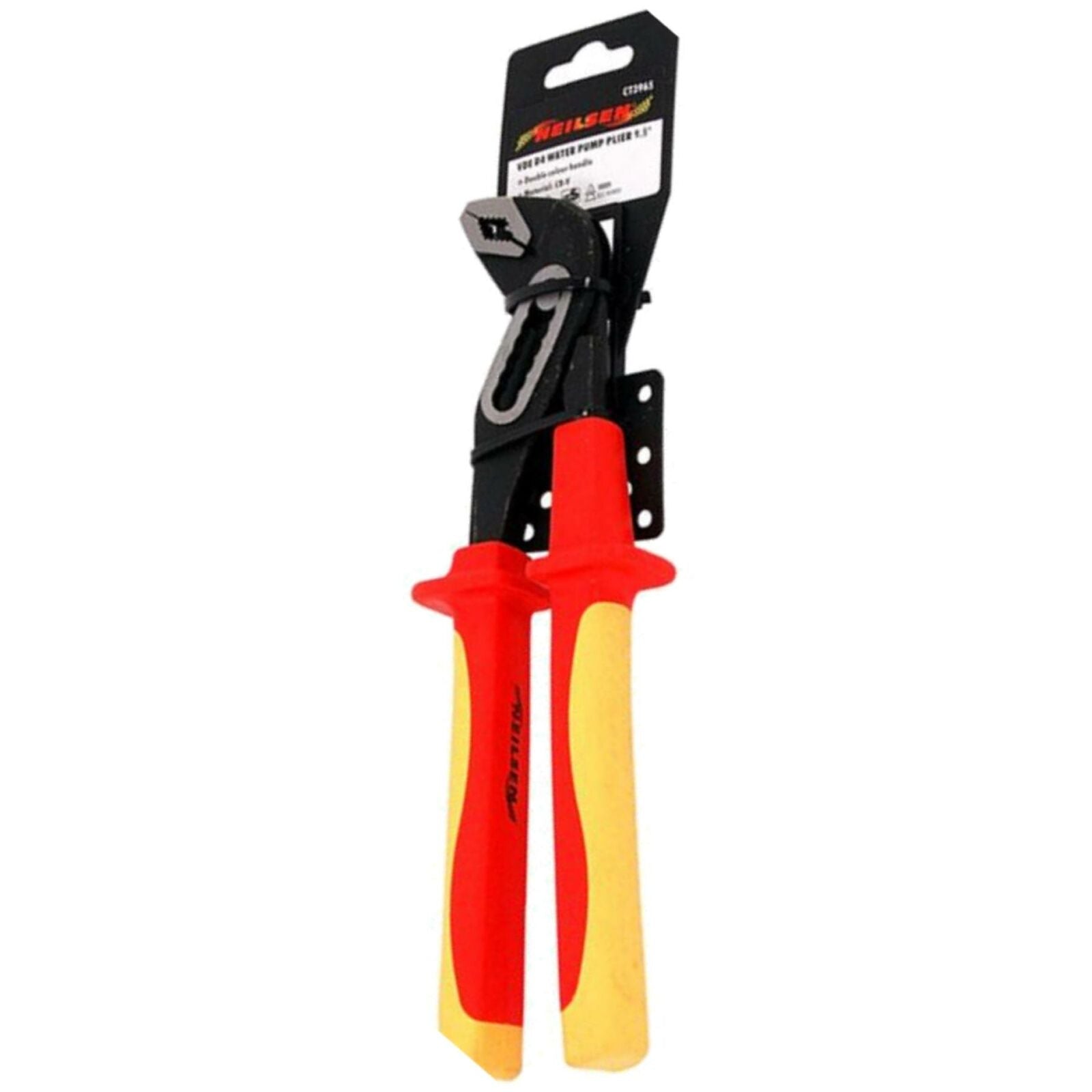 Neilsen Plumbers Insulated Waterpump Vde D4 Water Pump Pipe Wrench Plier 9 1/2" Neilsen Plumbers Insulated Waterpump Vde D4 Water Pump Pipe Wrench Plier 9 1/2"