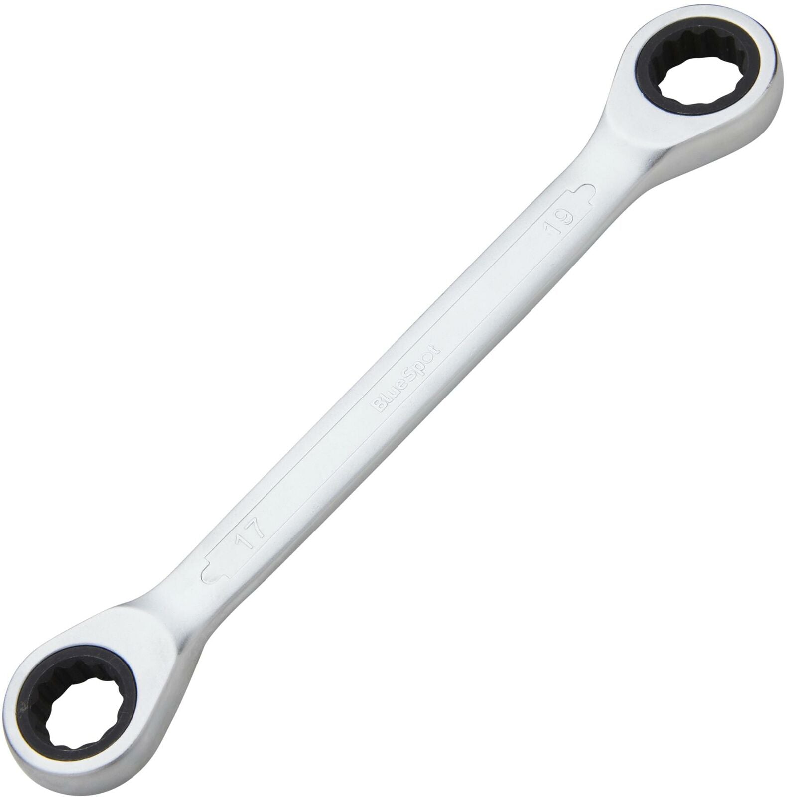 BlueSpot Double Ended Wrench Ratchet Spanner 17mm-19mm Fully polished 72 Teeth BlueSpot Double Ended Wrench Ratchet Spanner 17mm-19mm Fully polished 72 Teeth