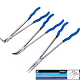 BlueSpot 3pc Extra Long Nose Pliers Set Straight Bent Nose Mole Grips Pliers 16"