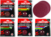 Dekton Packs of 125mm Orbital Sanding Sheet Discs Pads 40, 60, 80 Or 120 Grit 5"