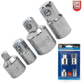 Blue Spot 4pce Socket Reducer Adaptor Set, Converter Set 1/4" - 3/8" - 1/2"