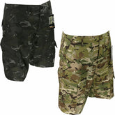 Kombat UK Mens Tactical Army Camouflage ACL Cargo Short BTP Black & Black S -3XL
