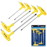 BlueSpot 6Pc Long Star Torx Allen key Set Magnetic T10 - T40 T Handle Keys