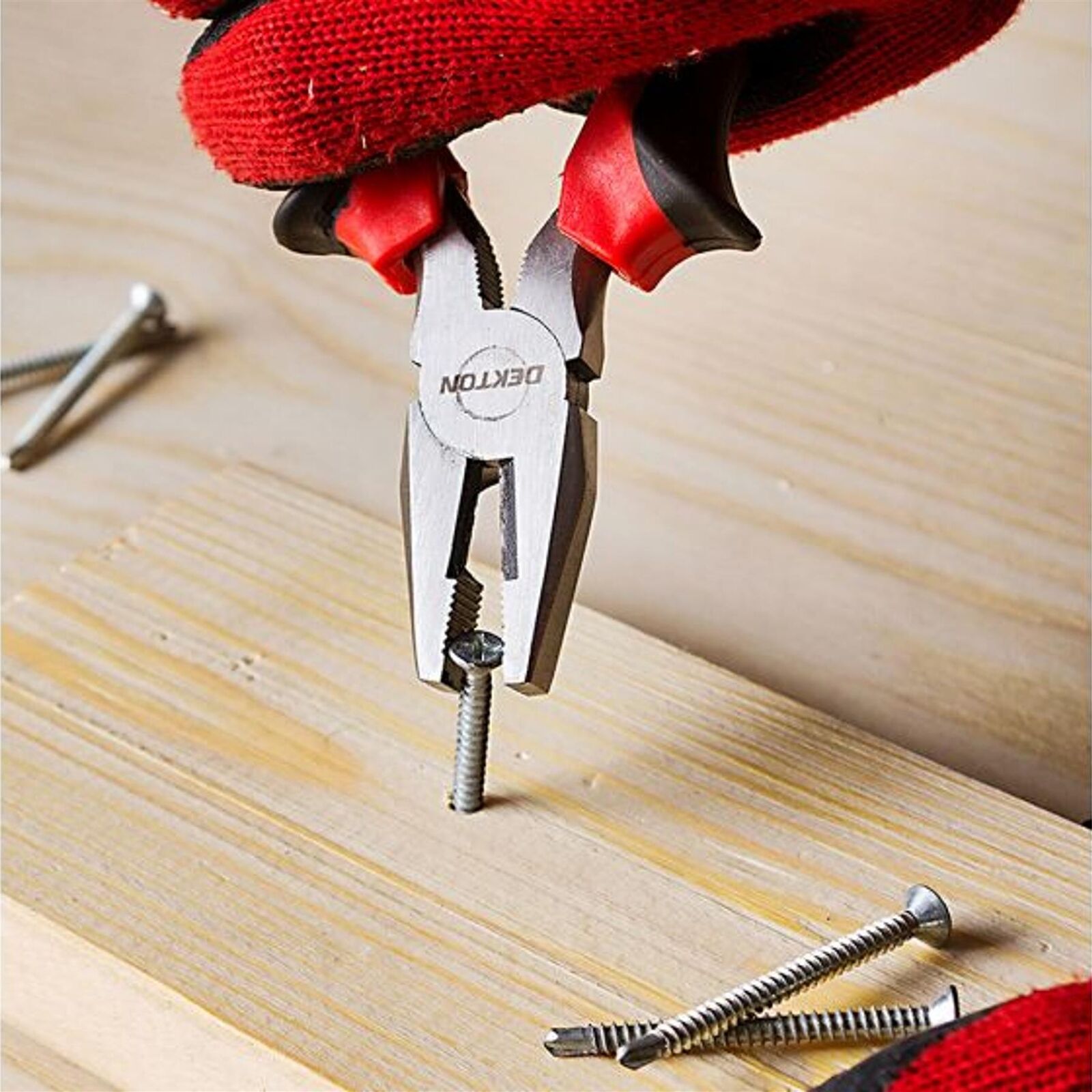 Dekton 200mm Soft Grip Combination Pliers Wire Cutters Plier Tool 8" Dekton 200mm Soft Grip Combination Pliers Wire Cutters Plier Tool 8"