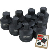 Neilsen Impact Spline And Allen Key Hex Bit Socket Set H14-H24 M16-M18 Bits 9pc