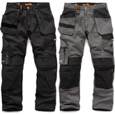 Scruffs Trade Holster Work Trousers Black Graphite Hard Wearing Trouser 30S-40L